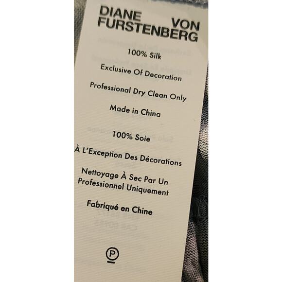 Diane von Furstenberg Karis Geo Tiles Faux-Wrap Dress, Size 4, NWT - Picture 5 of 7